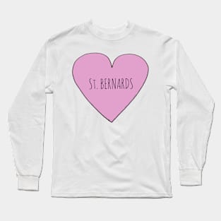 Love St. Bernards Long Sleeve T-Shirt